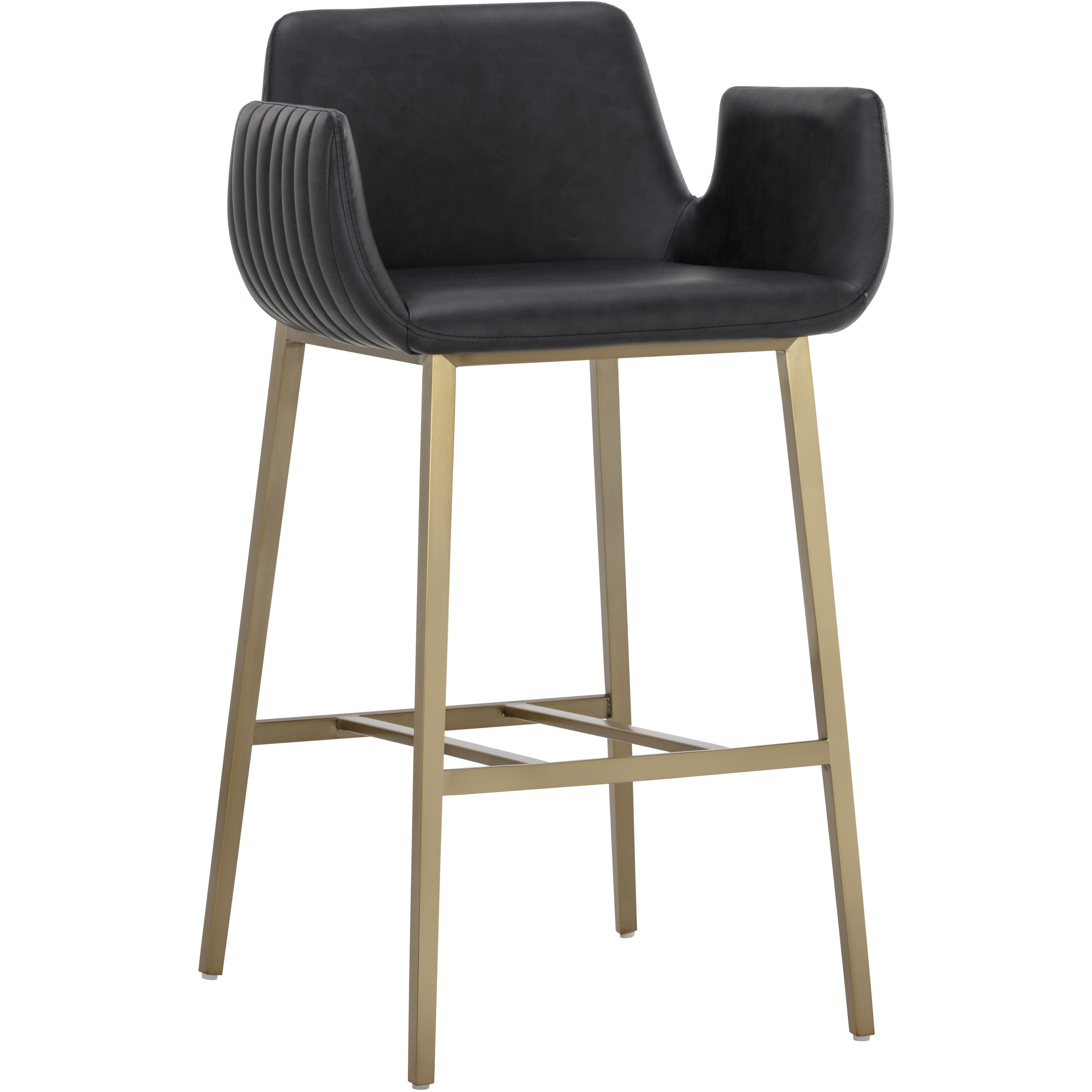 Lucano 40 inch Bravo Black Barstool